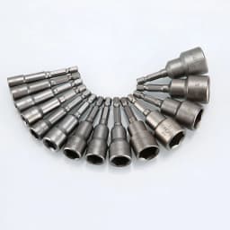 6mm~19mm 1pcs Power Nut Driver Set Magnetic Standard Socket Wrench 65mm 1/4" Hex Shank Power Tools Power Drills Impact Drivers