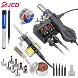 750W SMD Rework Soldering Station 2 in 1 Soldering Iron Hot Air Welding Station LCD Digital Display For BGA PCB IC Repair 8898