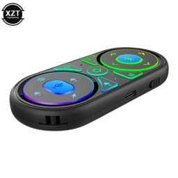 New G11 Air Mouse Google Voice Microphone RGB Gyro Mini Sensor Remote Control Backlight IR Learning 2.4G Wilress Rechargeable