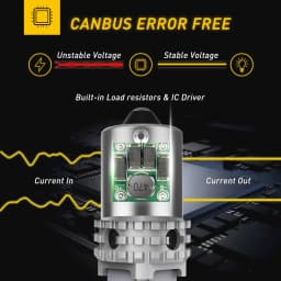 AUXITO 2x 1156 BAU15S PY21W LED Canbus No Hyper Flash BA15S P21W LED Bulb T20 W21W 7740 LED Lamp Bulbs Car Turn Signal Light 12V