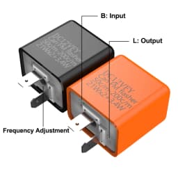 LED Flasher Relay 12V Adjustable Frequency of Turn Signal Light 2 Pins Flashing Blinker Relays For Motorcycle Accessories