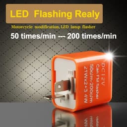 LED Flasher Relay 12V Adjustable Frequency of Turn Signal Light 2 Pins Flashing Blinker Relays For Motorcycle Accessories