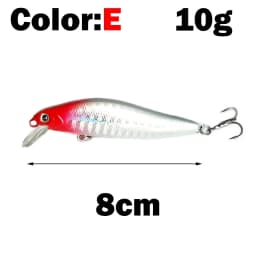 OUTKIT 1pcs Fishing Lure Minnow 7g10g Sinking Artificial Bait 3D Eyes Plastic Wobblers Tackle Pesca Far-casting Magnet System