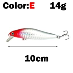 OUTKIT 1pcs Fishing Lure Minnow 7g10g Sinking Artificial Bait 3D Eyes Plastic Wobblers Tackle Pesca Far-casting Magnet System
