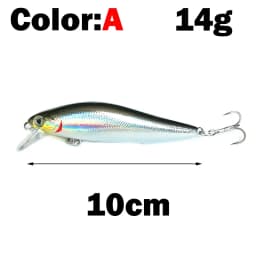 OUTKIT 1pcs Fishing Lure Minnow 7g10g Sinking Artificial Bait 3D Eyes Plastic Wobblers Tackle Pesca Far-casting Magnet System