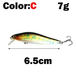 OUTKIT 1pcs Fishing Lure Minnow 7g10g Sinking Artificial Bait 3D Eyes Plastic Wobblers Tackle Pesca Far-casting Magnet System