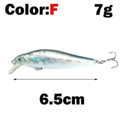 OUTKIT 1pcs Fishing Lure Minnow 7g10g Sinking Artificial Bait 3D Eyes Plastic Wobblers Tackle Pesca Far-casting Magnet System