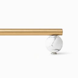 Tinyhob Nordic Art Handle/Natural Marble+Brass Handles and Knobs Drawer Pulls Kitchen Cabinet Knobs Pink  Furniture Hardware