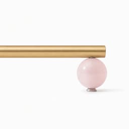 Tinyhob Nordic Art Handle/Natural Marble+Brass Handles and Knobs Drawer Pulls Kitchen Cabinet Knobs Pink  Furniture Hardware