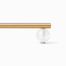Tinyhob Nordic Art Handle/Natural Marble+Brass Handles and Knobs Drawer Pulls Kitchen Cabinet Knobs Pink  Furniture Hardware
