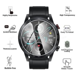[5PCS] Tempered Glass for Huawei Honor Watch Magic 2 46mm Screen Protector - Ultra HD Clear Glass Protective Film Accessories