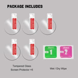 [5PCS] Tempered Glass for Huawei Honor Watch Magic 2 46mm Screen Protector - Ultra HD Clear Glass Protective Film Accessories