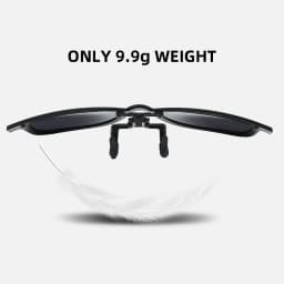 VIVIBEE 2026 Flip Up Clip on Sun Glasses for Men Driving Glasses Clips Fishing Female Anti-UVA UVB Polarized Night Vision Lens