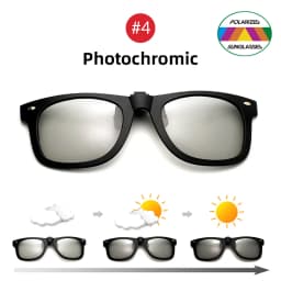 VIVIBEE 2026 Flip Up Clip on Sun Glasses for Men Driving Glasses Clips Fishing Female Anti-UVA UVB Polarized Night Vision Lens