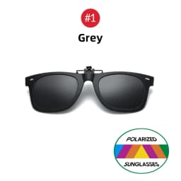 VIVIBEE 2026 Flip Up Clip on Sun Glasses for Men Driving Glasses Clips Fishing Female Anti-UVA UVB Polarized Night Vision Lens