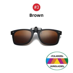 VIVIBEE 2026 Flip Up Clip on Sun Glasses for Men Driving Glasses Clips Fishing Female Anti-UVA UVB Polarized Night Vision Lens