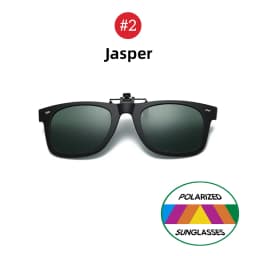 VIVIBEE 2026 Flip Up Clip on Sun Glasses for Men Driving Glasses Clips Fishing Female Anti-UVA UVB Polarized Night Vision Lens