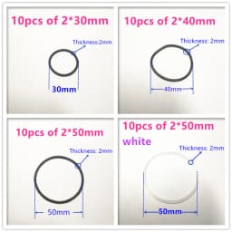 9 Sizes Silicone Rubber Band Pulley Transmission Engine Drive Round Beslts Tape DIY Toy Module Car Motor Stretch Drop Shipping