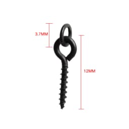 20 piece Carp Fishing Boilie Screw with Solid Ring Bait Tool Chod Rigs Fishing Tackle AS001