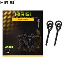 20 piece Carp Fishing Boilie Screw with Solid Ring Bait Tool Chod Rigs Fishing Tackle AS001