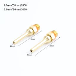 2Pcs/lot Large and Small Diameter Hot Melt Glue Gun Nozzle 2.0x70mm 3.0x50mm 2.0x50mm Pure Copper Long Short Glue Gun Nozzle