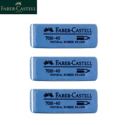 Faber Castell Natural Rubber Eraser for Gel Pen/Ballpoint Pen/Fountain Pen/Ink Pen Erasable Students Sand Rubber Stationery 7016