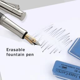 Faber Castell Natural Rubber Eraser for Gel Pen/Ballpoint Pen/Fountain Pen/Ink Pen Erasable Students Sand Rubber Stationery 7016