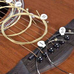 6pcs/set Universal Acoustic Guitar String Brass Hexagonal Steel Core Strings For Musical Instruments Guitars Strings Guitar Part