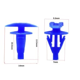 100PCS Auto Fasteners Car Door And Window Sealing Strip Weatherstrip Retainer Clips For VW Honda Toyota Nissan Universal