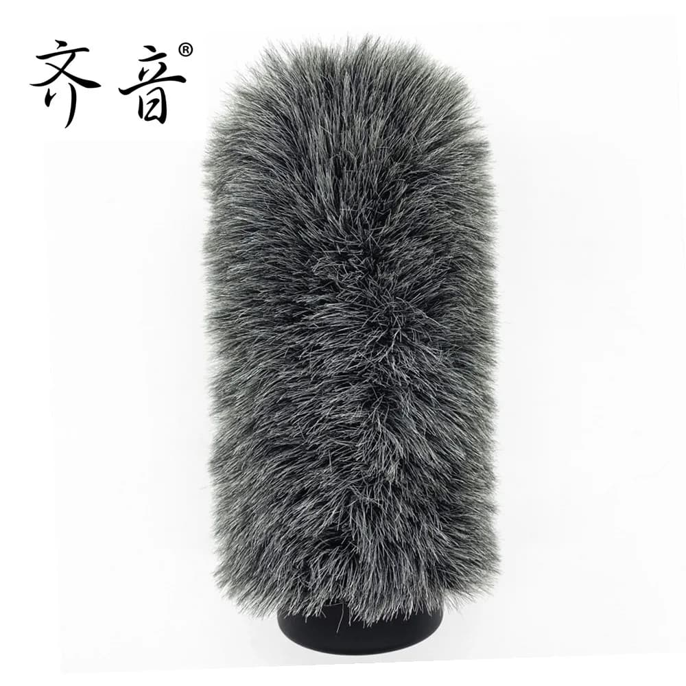 Blue Mantis Pop Filter Dead Cat Outdoor Windproof Artifical Fur Windscreen Shield For Rode Ntg3 Me66 MKH416 418 For Sony 670 678