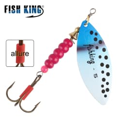 NGB Spinner Bait 4.4g 7.1g 12.6g 17.7g 26.2g Spoon Lures Pike Metal With Treble Hooks Arttificial Bass Bait Fishing Lure