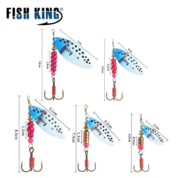 NGB Spinner Bait 4.4g 7.1g 12.6g 17.7g 26.2g Spoon Lures Pike Metal With Treble Hooks Arttificial Bass Bait Fishing Lure