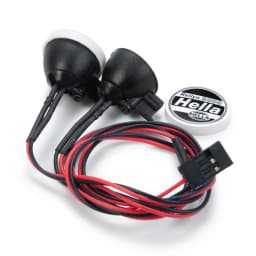 YEAHRUN 2/4Pcs 1:10 RC Crawler Car Parts Round LED Light & Cover for TRX-4 Axial SCX10 Tamiya CC01 D90 TF2 RC Car