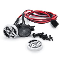 YEAHRUN 2/4Pcs 1:10 RC Crawler Car Parts Round LED Light & Cover for TRX-4 Axial SCX10 Tamiya CC01 D90 TF2 RC Car