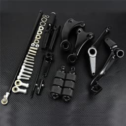 Motorcycle Black Forward Controls Complete Kit Pegs Levers Linkages For Harley Sportster XL883 XL1200 2004-2013 2014-2021 2022