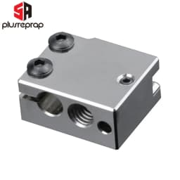 Premium V6 Volcano Aluminum or Plated Copper Heat Block for PT100 HT-100K Hotend 3D Printer Titan Extruder Heated Block