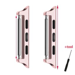 Connector Adapter for Apple Watch Series 6 40mm 49mm Band Connectors for Apple Watch 44mm 45/41mm Stainless Steel 8 7 SE 5 4 3 9
