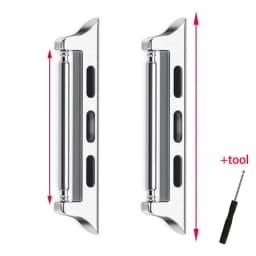 Connector Adapter for Apple Watch Series 6 40mm 49mm Band Connectors for Apple Watch 44mm 45/41mm Stainless Steel 8 7 SE 5 4 3 9