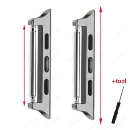 Connector Adapter for Apple Watch Series 6 40mm 49mm Band Connectors for Apple Watch 44mm 45/41mm Stainless Steel 8 7 SE 5 4 3 9
