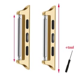 Connector Adapter for Apple Watch Series 6 40mm 49mm Band Connectors for Apple Watch 44mm 45/41mm Stainless Steel 8 7 SE 5 4 3 9