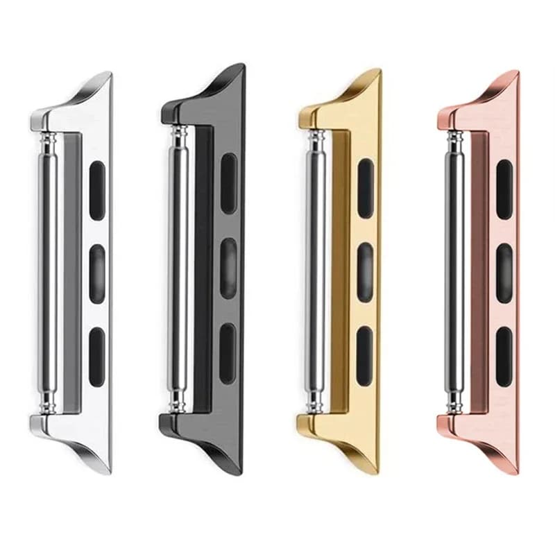 Connector Adapter for Apple Watch Series 6 40mm 49mm Band Connectors for Apple Watch 44mm 45/41mm Stainless Steel 8 7 SE 5 4 3 9