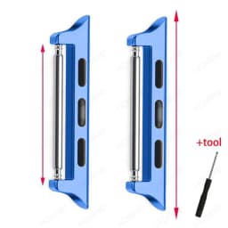 Connector Adapter for Apple Watch Series 6 40mm 49mm Band Connectors for Apple Watch 44mm 45/41mm Stainless Steel 8 7 SE 5 4 3 9