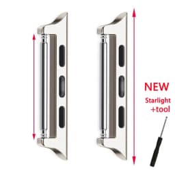 Connector Adapter for Apple Watch Series 6 40mm 49mm Band Connectors for Apple Watch 44mm 45/41mm Stainless Steel 8 7 SE 5 4 3 9