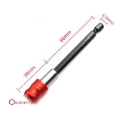 60mm/100mm/150mm Quick Release Locking Socket Extension Bar Rod Set Kits 1/4 Inch Hex Shank Holder Drill Bits