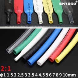 1 Meter 12 Colors 2:1 Heat Shrink Tube Diameter 1 ~ 50mm Polyolefin Insulated Tubing Sleeving Wrap Cable Repair Protect Sleeve