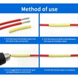 1 Meter 12 Colors 2:1 Heat Shrink Tube Diameter 1 ~ 50mm Polyolefin Insulated Tubing Sleeving Wrap Cable Repair Protect Sleeve