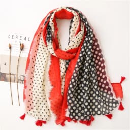 2020 New Fashion Print Summer Women cotton Scarf Polka Dot Beach Hijab Shawls and Wraps Female Foulard Echarpe Designer Bandana