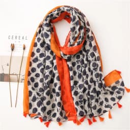 2020 New Fashion Print Summer Women cotton Scarf Polka Dot Beach Hijab Shawls and Wraps Female Foulard Echarpe Designer Bandana