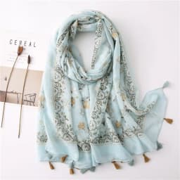 2020 New Fashion Print Summer Women cotton Scarf Polka Dot Beach Hijab Shawls and Wraps Female Foulard Echarpe Designer Bandana