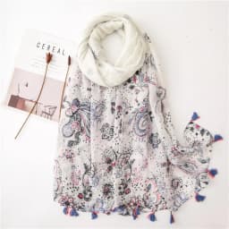 2020 New Fashion Print Summer Women cotton Scarf Polka Dot Beach Hijab Shawls and Wraps Female Foulard Echarpe Designer Bandana